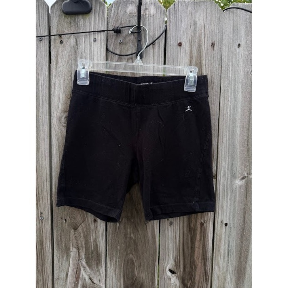 Athleisure Biker Danskin Now Bike Shorts M Black Cotton Blend Athletic Stretch